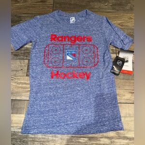 Blue Rangers Hockey T-Shirt Kids Small NWT